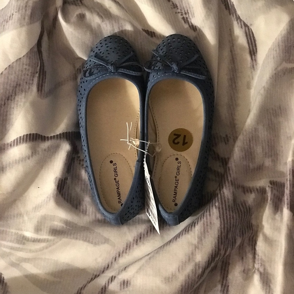 Little Girls Blue Flats